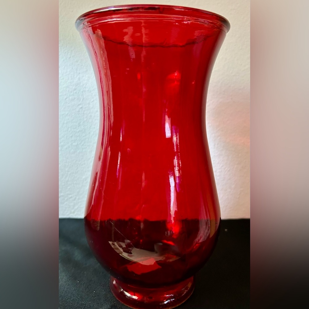 1-800-Flowers Red Vase. 9.5”